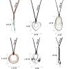 imageORAZIO 6 Pcs Pendant Necklaces for Women  Fashion Jewelry Simple Long Feather Leaf Heart Turquoise Costume Y Necklace  Statement Boho Setstyle1