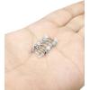 imageORAZIO 812Pcs 16G Stainless Steel Eyebrow Ring Lip Ring Body Piercing Jewelry 612mm8Pcs  6mm