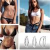 imageORAZIO 8Pcs Belly Button Ring Surgical Steel 14G Clicker Belly Rings for Women CZ Heart Butterfly Belly Button Piercing Simple Reverse Navel Barbell Rings Body Piercing JewelrySilver10mm