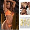 imageORAZIO 8Pcs Belly Button Ring Surgical Steel 14G Clicker Belly Rings for Women CZ Heart Butterfly Belly Button Piercing Simple Reverse Navel Barbell Rings Body Piercing JewelryGold10mm