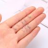 imageORAZIO 8Pcs G23 Titanium Nose Ring Studs 20G L Shaped Nose Studs for Women Tiny Nose Rings Multicolored CZ Titanium Nose Stud L Shaped Simple Silver Nostril Piercing Cute Nose Piercing Jewerly for Women MenRound CZSquare CZ