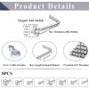 imageORAZIO 8Pcs G23 Titanium Nose Ring Studs 20G L Shaped Nose Studs for Women Tiny Nose Rings Multicolored CZ Titanium Nose Stud L Shaped Simple Silver Nostril Piercing Cute Nose Piercing Jewerly for Women MenRound CZSquare CZ
