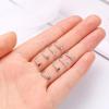 imageORAZIO 8Pcs G23 Titanium Nose Ring Studs 20G L Shaped Nose Studs for Women Tiny Nose Rings Multicolored CZ Titanium Nose Stud L Shaped Simple Silver Nostril Piercing Cute Nose Piercing Jewerly for Women MenMix Colors CZ
