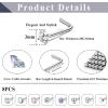 imageORAZIO 8Pcs G23 Titanium Nose Ring Studs 20G L Shaped Nose Studs for Women Tiny Nose Rings Multicolored CZ Titanium Nose Stud L Shaped Simple Silver Nostril Piercing Cute Nose Piercing Jewerly for Women MenMix Colors CZ