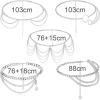 imageORAZIO Chain Belts for Women Waist Chains Summer Beach Hip Belly Body Chains JewelryBSilver Tone