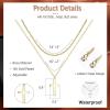 imageORAZIO Cross Necklace for Women  14K Gold Plated Layered Cross Necklace Cute CZ Cross Pendant Necklaces Dainty Sideways Cross Choker Necklaces Minimalist Twisted Chain Necklace Small Cross Layering Necklace SetNo GemstoneFlat Cross14K Gold