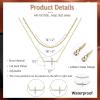 imageORAZIO Cross Necklace for Women  14K Gold Plated Layered Cross Necklace Cute CZ Cross Pendant Necklaces Dainty Sideways Cross Choker Necklaces Minimalist Twisted Chain Necklace Small Cross Layering Necklace SetCZ Sideways CrossRight14K Gold