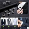 imageORAZIO Cuff Links Mens Stainless Steel Cuff Links and Studs Set Gold Black Cufflinks for Men Tuxedo Studs Buttons for Formal Kit Business or Wedding ShirtsSilver
