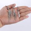 imageORAZIO Dangle Belly Button Rings for Women 14G Stainless Steel CZ Navel Rings Belly Rings Belly Piercing