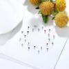 imageORAZIO Fake Nose Ring  Stainless Steel Fake Nose Rings for Women Small Faux Septum Nose Ring Stud CZ Lip Ring Stud Nose Cuff Cartilage Earring Small Non Piercing Nose Ring Faux Piercing JewelryMixed Color