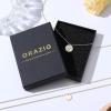 imageORAZIO Gold Necklaces for WomenDainty Layered Choker Necklace14K Gold Plated Pendant Necklace Multilayer DiscBarPearls NecklacesAdjustable Layering Choker Necklaces for WomenCoin  Disc