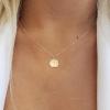 imageORAZIO Gold Necklaces for WomenDainty Layered Choker Necklace14K Gold Plated Pendant Necklace Multilayer DiscBarPearls NecklacesAdjustable Layering Choker Necklaces for WomenCoin