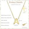 imageORAZIO Initial Necklace 14K Gold PlatedSilver Initial Necklaces for Women Dainty Letter Cross Necklace Tiny AZ Pendant Necklace Trendy Cross Choker Necklace Personalized Womens Initial Necklace