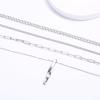 imageORAZIO Layered Necklaces for Women14K Gold PlatedSilver Stacked Necklaces for WomenDainty Pearl Paper Clip Chain Pendant Choker Necklace Set Cute CZ Stackable Womens Necklaces Trendy Gold Y Necklace Jewelry Set GiftSilver