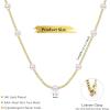 imageORAZIO Pearl Necklaces for Women 14K Gold Plated Layered Pearls Choker Necklace Dainty Freshwater Pearl Pendant Necklace Gold Necklace with Pearl Jewelry Gift for WomenSatellite Pearl Necklace