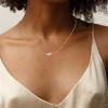 imageORAZIO Pearl Necklaces for Women 14K Gold Plated Layered Pearls Choker Necklace Dainty Freshwater Pearl Pendant Necklace Gold Necklace with Pearl Jewelry Gift for WomenThree Pearl NecklaceGold