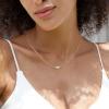 imageORAZIO Pearl Necklaces for Women 14K Gold Plated Layered Pearls Choker Necklace Dainty Freshwater Pearl Pendant Necklace Gold Necklace with Pearl Jewelry Gift for WomenThree Pearl NecklaceGold