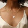 imageORAZIO Pearl Necklaces for Women 14K Gold Plated Layered Pearls Choker Necklace Dainty Freshwater Pearl Pendant Necklace Gold Necklace with Pearl Jewelry Gift for WomenLayered Irregular PearlGold