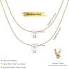 imageORAZIO Pearl Necklaces for Women 14K Gold Plated Layered Pearls Choker Necklace Dainty Freshwater Pearl Pendant Necklace Gold Necklace with Pearl Jewelry Gift for WomenDouble Pearl NecklaceGold