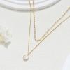 imageORAZIO Pearl Necklaces for Women 14K Gold Plated Layered Pearls Choker Necklace Dainty Freshwater Pearl Pendant Necklace Gold Necklace with Pearl Jewelry Gift for WomenLayered Irregular Pearl