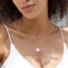 imageORAZIO Pearl Necklaces for Women 14K Gold Plated Layered Pearls Choker Necklace Dainty Freshwater Pearl Pendant Necklace Gold Necklace with Pearl Jewelry Gift for WomenLayered Irregular PearlGold