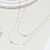 imageORAZIO Pearl Necklaces for Women 14K Gold Plated Layered Pearls Choker Necklace Dainty Freshwater Pearl Pendant Necklace Gold Necklace with Pearl Jewelry Gift for WomenDouble Pearl NecklaceGold