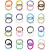 imageORAZIO 32Pcs Waist Beads For Women Colorful Body Chains Set Elastic African Belly Beads Waist Beads Weight Loss Beaded Summer Bikini JewelryStyle 2