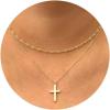 No Gemstone-Flat Cross-14K Gold