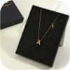 imageORAZIO Initial Necklace 14K Gold PlatedSilver Initial Necklaces for Women Dainty Letter Cross Necklace Tiny AZ Pendant Necklace Trendy Cross Choker Necklace Personalized Womens Initial Necklace