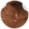 imageORAZIO Pearl Necklaces for Women 14K Gold Plated Layered Pearls Choker Necklace Dainty Freshwater Pearl Pendant Necklace Gold Necklace with Pearl Jewelry Gift for WomenThree Pearl NecklaceGold