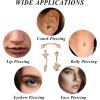 imageORAZIO 14 PCS Rook Piercing Jewelry Surgical Steel Eyebrow Piercing 16G Rook Earrings for Women Curved Barbells Eyebrow Rings Belly Lip Ring Cartilage Daith Helix Tragus Body PiercingsRose Gold