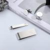 imageORAZIO 4 PCS Initial Cufflinks and Tie Clips for Men Stainless Steel Personalized Engraved Cuff Links and Tie Bar Money Clip Set Alphabet Letter AZ with Gift Box for Father HusbandLetterSSilver Tone