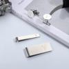 imageORAZIO 4 PCS Initial Cufflinks and Tie Clips for Men Stainless Steel Personalized Engraved Cuff Links and Tie Bar Money Clip Set Alphabet Letter AZ with Gift Box for Father HusbandLetterYSilver Tone