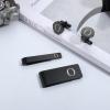 imageORAZIO 4 PCS Initial Cufflinks and Tie Clips for Men Stainless Steel Personalized Engraved Cuff Links and Tie Bar Money Clip Set Alphabet Letter AZ with Gift Box for Father HusbandLetterOBlack Tone