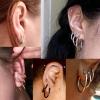 imageORAZIO 4 Pairs Stainless Steel Hoop Earrings Set Cute Huggie Earrings for Women10MM20MMA Silvertone 4 pairs