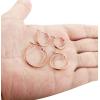 imageORAZIO 4 Pairs Stainless Steel Hoop Earrings Set Cute Huggie Earrings for Women10MM20MMC Rose gold 4 pairs
