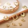 imageORAZIO 4 Pairs Stainless Steel Hoop Earrings Set Cute Huggie Earrings for Women10MM20MMChunky Gold 6 pairs