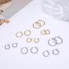 imageORAZIO 4 Pairs Stainless Steel Hoop Earrings Set Cute Huggie Earrings for Women10MM20MME Silvertone 4 pairs Goldtone 4 pairs