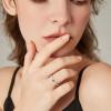 imageORAZIO Real 925 Sterling Silver Heart Ring for Women Cute Plain Heart Band Dainty Engagement Promise Wedding Rings Jewelry