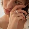 imageORAZIO Real 925 Sterling Silver Heart Ring for Women Cute Plain Heart Band Dainty Engagement Promise Wedding Rings Jewelry