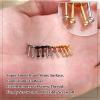 imageORAZIO 10Pcs 18G Nose Studs  316L Stainless Steel Stud Nose Rings for Women CZ Screwback Nose Piercings Cartilage Earrings Lip Rings Small Flatback Stud Earrings for Sensitive Ear Internally ThreadedD 18G Bar Length 6mm024