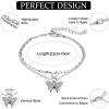 imageORAZIO 21 Pcs Ankle Bracelets for Women Silver Gold Plated Anklets Bracelets Boho Adjustable Anklet Heart Infinite Link Chain Layered Anklet Foot Jewelry Set for Summer BeachSilver Tone