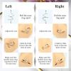 imageORAZIO 3648Pcs Nose Ring Double Nose Ring For Single Piercing Nose Hoops for Women Men Colorful Twist Hoop Nose Ring Spiral Nose Piercing Lip Rings 6810MM36Pcs Mixed Color