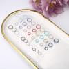 imageORAZIO 3648Pcs Nose Ring Double Nose Ring For Single Piercing Nose Hoops for Women Men Colorful Twist Hoop Nose Ring Spiral Nose Piercing Lip Rings 6810MM36Pcs Mixed Color