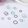 imageORAZIO 3648Pcs Nose Ring Double Nose Ring For Single Piercing Nose Hoops for Women Men Colorful Twist Hoop Nose Ring Spiral Nose Piercing Lip Rings 6810MM36Pcs Mixed Color