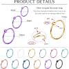 imageORAZIO 36Pcs Surgical Steel Nose Ring Hoop for Women 20 Gauge Nose Piercing Jewelry Septum Ring Cartilage Helix Piercing 612mm6mm  8mm  10mm