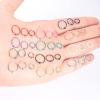 imageORAZIO 36Pcs Surgical Steel Nose Ring Hoop for Women 20 Gauge Nose Piercing Jewelry Septum Ring Cartilage Helix Piercing 612mm6mm  8mm  10mm