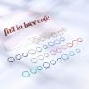 imageORAZIO 36Pcs Surgical Steel Nose Ring Hoop for Women 20 Gauge Nose Piercing Jewelry Septum Ring Cartilage Helix Piercing 612mm8mm  10mm  12mm