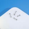 imageORAZIO 48 Pcs 18G Stainless Steel Nose Piercing Lip Rings Studs Ear Piercings 6mmB 4pcs  612mm