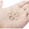 imageORAZIO 512Pcs 20G Stainless Steel Nose Ring Hoop CZ Body Ear Piercing 5 Mixed ColorsB5Pcs 20G Inner Diameter10mm